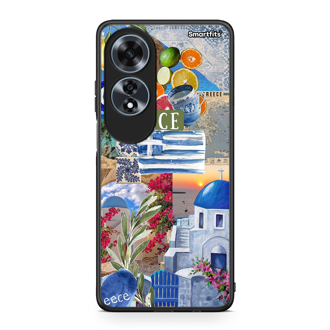 Oppo A60 4G All Greek Θήκη από τη Smartfits με σχέδιο στο πίσω μέρος και μαύρο περίβλημα | Smartphone case with colorful back and black bezels by Smartfits