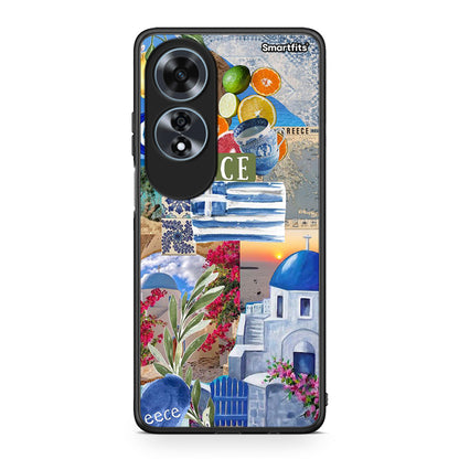 Oppo A60 4G All Greek Θήκη από τη Smartfits με σχέδιο στο πίσω μέρος και μαύρο περίβλημα | Smartphone case with colorful back and black bezels by Smartfits