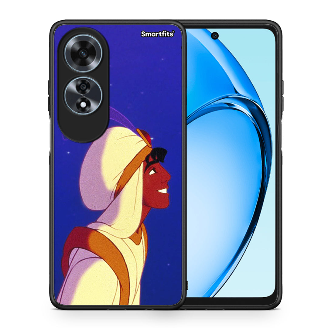 Θήκη Oppo A60 4G Alladin And Jasmine Love 1 από τη Smartfits με σχέδιο στο πίσω μέρος και μαύρο περίβλημα | Oppo A60 4G Alladin And Jasmine Love 1 case with colorful back and black bezels