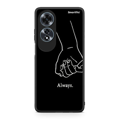 Oppo A60 4G Always & Forever 1 Θήκη Αγίου Βαλεντίνου από τη Smartfits με σχέδιο στο πίσω μέρος και μαύρο περίβλημα | Smartphone case with colorful back and black bezels by Smartfits