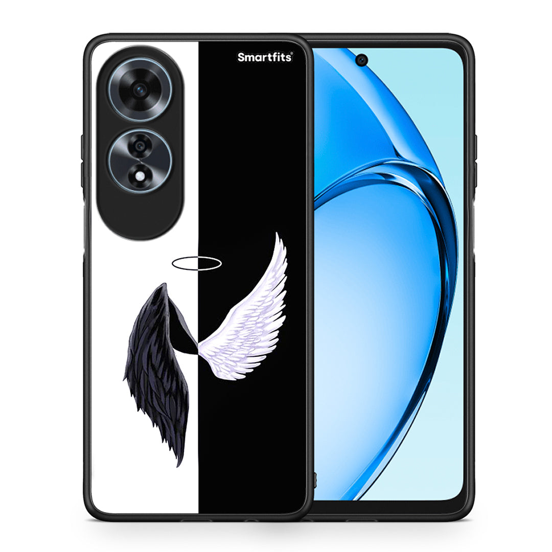 Θήκη Oppo A60 4G Angels Demons από τη Smartfits με σχέδιο στο πίσω μέρος και μαύρο περίβλημα | Oppo A60 4G Angels Demons case with colorful back and black bezels