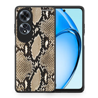 Thumbnail for Θήκη Oppo A60 4G Fashion Snake Animal από τη Smartfits με σχέδιο στο πίσω μέρος και μαύρο περίβλημα | Oppo A60 4G Fashion Snake Animal case with colorful back and black bezels