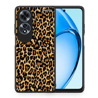 Thumbnail for Θήκη Oppo A60 4G Leopard Animal από τη Smartfits με σχέδιο στο πίσω μέρος και μαύρο περίβλημα | Oppo A60 4G Leopard Animal case with colorful back and black bezels