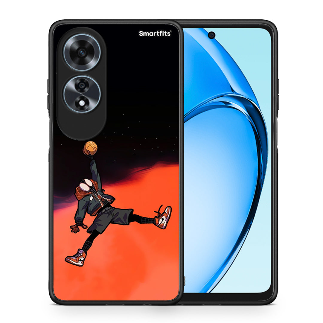 Θήκη Oppo A60 4G Basketball Hero από τη Smartfits με σχέδιο στο πίσω μέρος και μαύρο περίβλημα | Oppo A60 4G Basketball Hero case with colorful back and black bezels