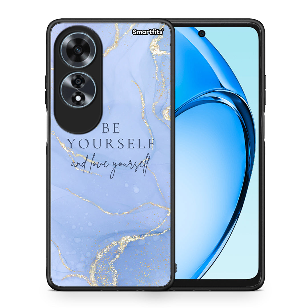 Θήκη Oppo A60 4G Be Yourself από τη Smartfits με σχέδιο στο πίσω μέρος και μαύρο περίβλημα | Oppo A60 4G Be Yourself case with colorful back and black bezels