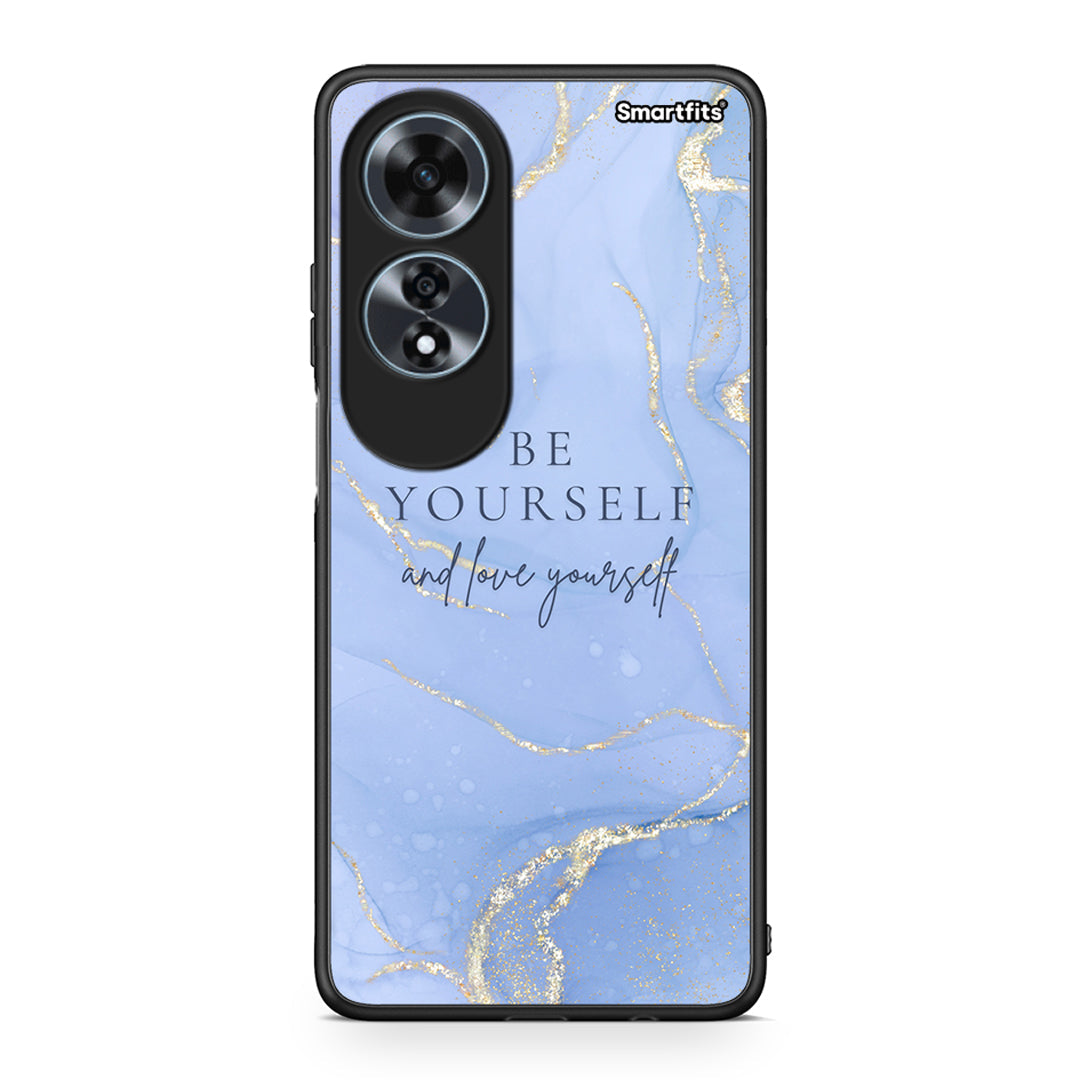 Oppo A60 4G Be Yourself θήκη από τη Smartfits με σχέδιο στο πίσω μέρος και μαύρο περίβλημα | Smartphone case with colorful back and black bezels by Smartfits