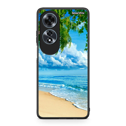 Oppo A60 4G Beautiful Beach θήκη από τη Smartfits με σχέδιο στο πίσω μέρος και μαύρο περίβλημα | Smartphone case with colorful back and black bezels by Smartfits