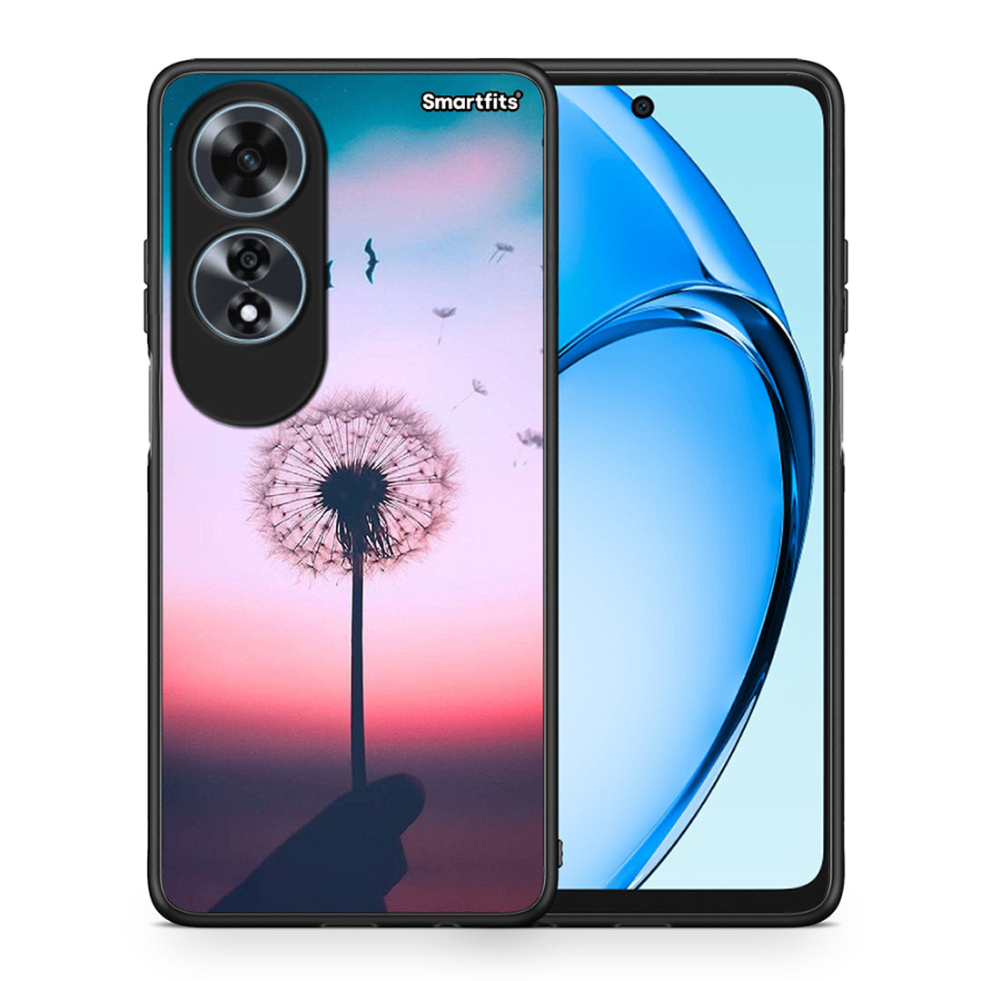 Θήκη Oppo A60 4G Wish Boho από τη Smartfits με σχέδιο στο πίσω μέρος και μαύρο περίβλημα | Oppo A60 4G Wish Boho case with colorful back and black bezels