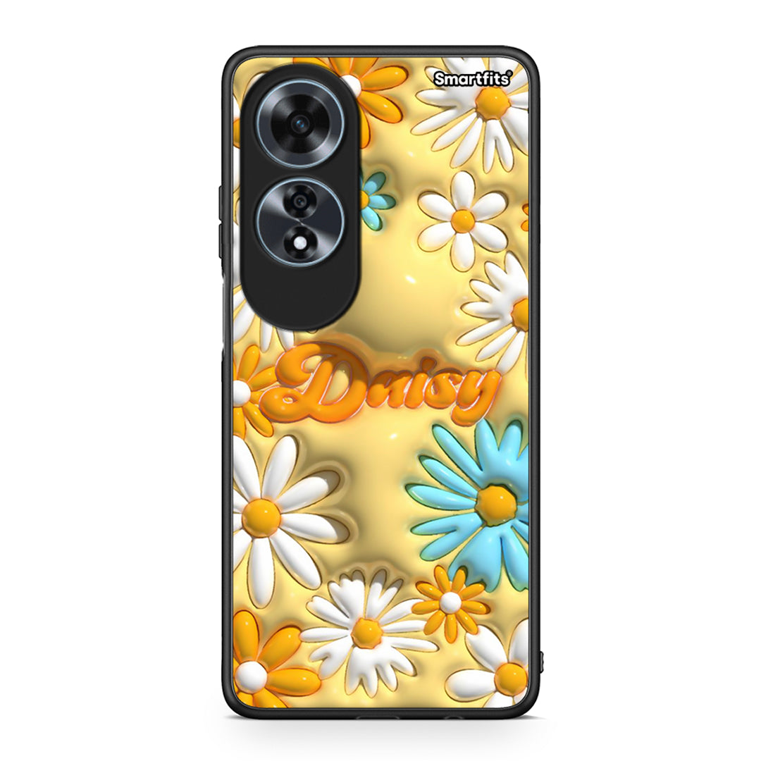 Oppo A60 4G Bubble Daisies θήκη από τη Smartfits με σχέδιο στο πίσω μέρος και μαύρο περίβλημα | Smartphone case with colorful back and black bezels by Smartfits