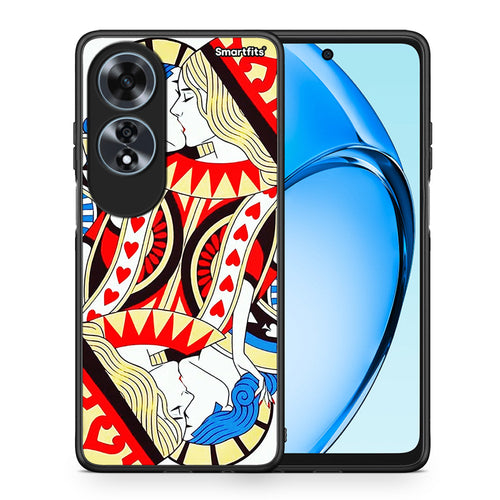 Θήκη Oppo A60 4G Card Love από τη Smartfits με σχέδιο στο πίσω μέρος και μαύρο περίβλημα | Oppo A60 4G Card Love case with colorful back and black bezels