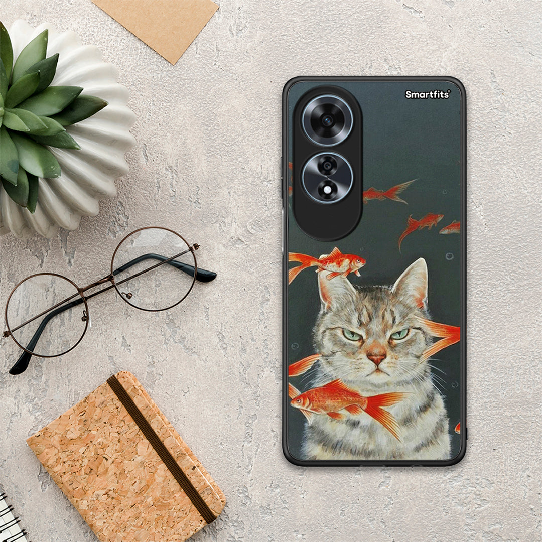 Cat Goldfish - Oppo A60 4G θήκη