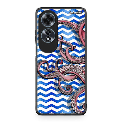 Oppo A60 4G Chevron Devilfish θήκη από τη Smartfits με σχέδιο στο πίσω μέρος και μαύρο περίβλημα | Smartphone case with colorful back and black bezels by Smartfits