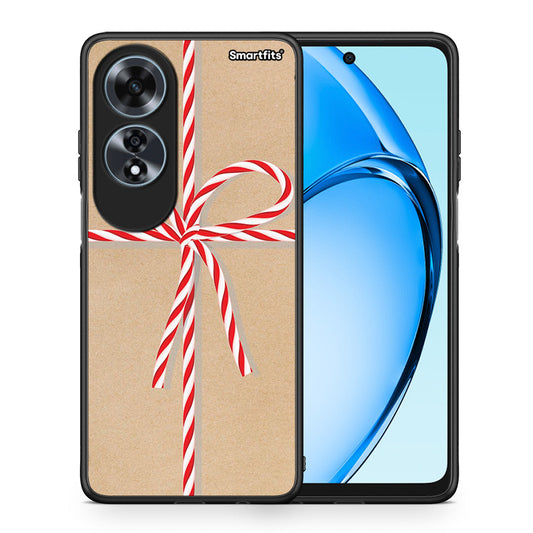 Θήκη Oppo A60 4G Christmas Gift από τη Smartfits με σχέδιο στο πίσω μέρος και μαύρο περίβλημα | Oppo A60 4G Christmas Gift case with colorful back and black bezels