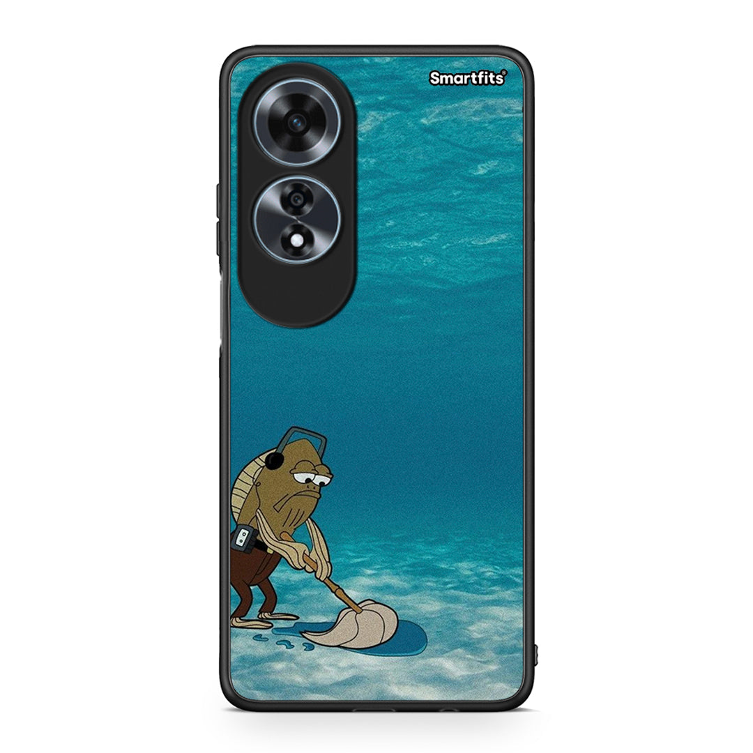 Oppo A60 4G Clean The Ocean Θήκη από τη Smartfits με σχέδιο στο πίσω μέρος και μαύρο περίβλημα | Smartphone case with colorful back and black bezels by Smartfits