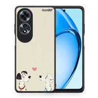 Thumbnail for Θήκη Oppo A60 4G Dalmatians Love από τη Smartfits με σχέδιο στο πίσω μέρος και μαύρο περίβλημα | Oppo A60 4G Dalmatians Love case with colorful back and black bezels