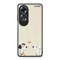 Thumbnail for Oppo A60 4G Dalmatians Love θήκη από τη Smartfits με σχέδιο στο πίσω μέρος και μαύρο περίβλημα | Smartphone case with colorful back and black bezels by Smartfits