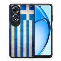 Thumbnail for Θήκη Oppo A60 4G Greek Flag από τη Smartfits με σχέδιο στο πίσω μέρος και μαύρο περίβλημα | Oppo A60 4G Greek Flag case with colorful back and black bezels