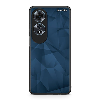 39 - Oppo A60 4G Blue Abstract Geometric case, cover, bumper