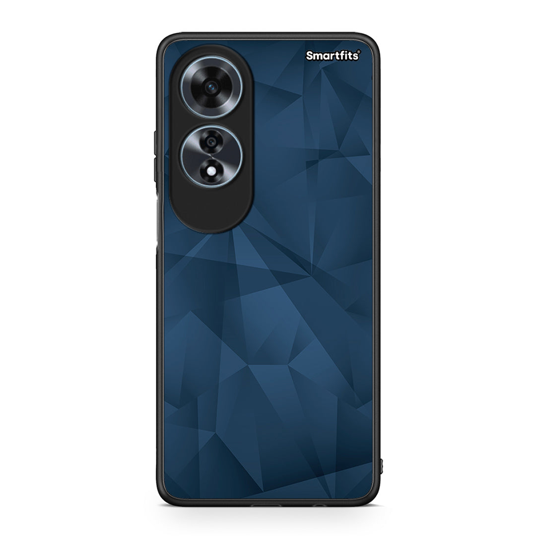 39 - Oppo A60 4G Blue Abstract Geometric case, cover, bumper