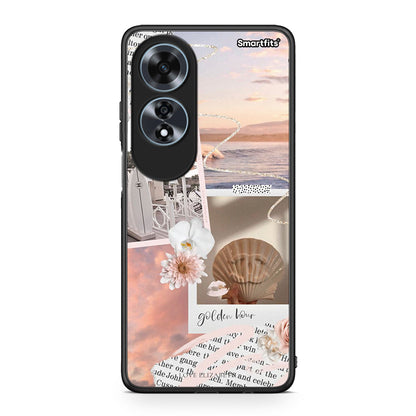 Oppo A60 4G Golden Hour Θήκη Αγίου Βαλεντίνου από τη Smartfits με σχέδιο στο πίσω μέρος και μαύρο περίβλημα | Smartphone case with colorful back and black bezels by Smartfits