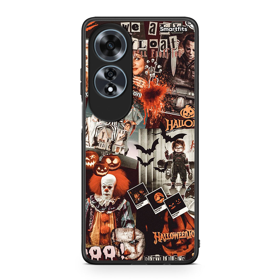 Oppo A60 4G Halloween Spooky Season Θήκη από τη Smartfits με σχέδιο στο πίσω μέρος και μαύρο περίβλημα | Smartphone case with colorful back and black bezels by Smartfits