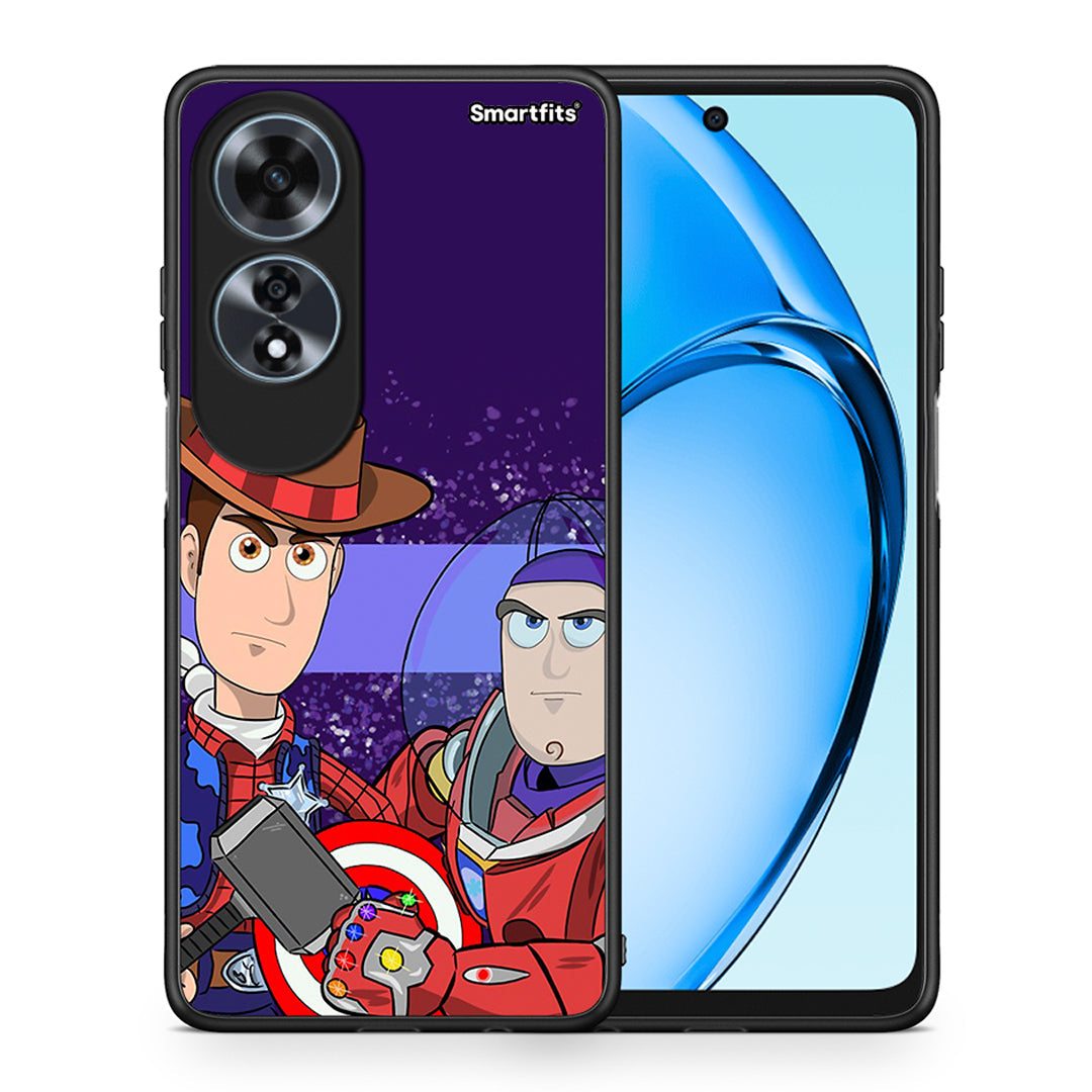 Θήκη Oppo A60 4G Infinity Story από τη Smartfits με σχέδιο στο πίσω μέρος και μαύρο περίβλημα | Oppo A60 4G Infinity Story case with colorful back and black bezels