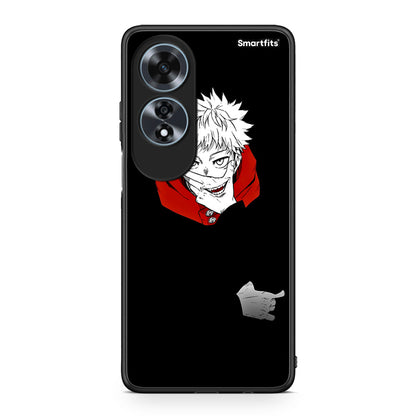 Oppo A60 4G Itadori Anime θήκη από τη Smartfits με σχέδιο στο πίσω μέρος και μαύρο περίβλημα | Smartphone case with colorful back and black bezels by Smartfits