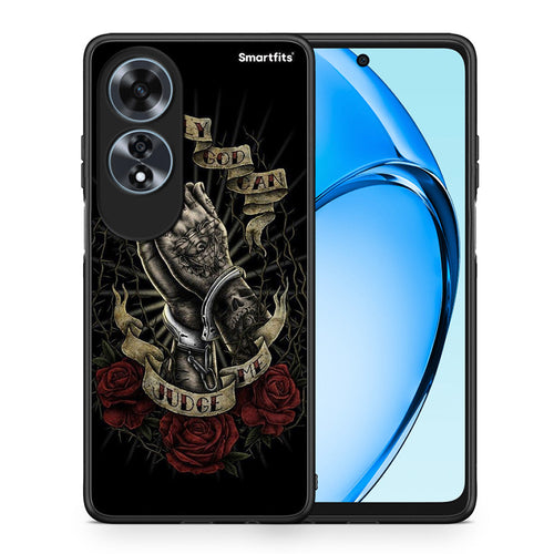 Θήκη Oppo A60 4G Judge By God από τη Smartfits με σχέδιο στο πίσω μέρος και μαύρο περίβλημα | Oppo A60 4G Judge By God case with colorful back and black bezels