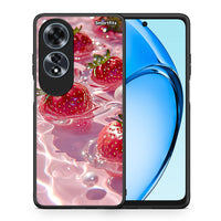 Thumbnail for Θήκη Oppo A60 4G Juicy Strawberries από τη Smartfits με σχέδιο στο πίσω μέρος και μαύρο περίβλημα | Oppo A60 4G Juicy Strawberries case with colorful back and black bezels