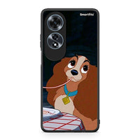 Thumbnail for Oppo A60 4G Lady And Tramp 2 Θήκη Αγίου Βαλεντίνου από τη Smartfits με σχέδιο στο πίσω μέρος και μαύρο περίβλημα | Smartphone case with colorful back and black bezels by Smartfits