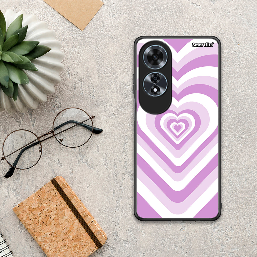 Lilac Hearts - Oppo A60 4G θήκη