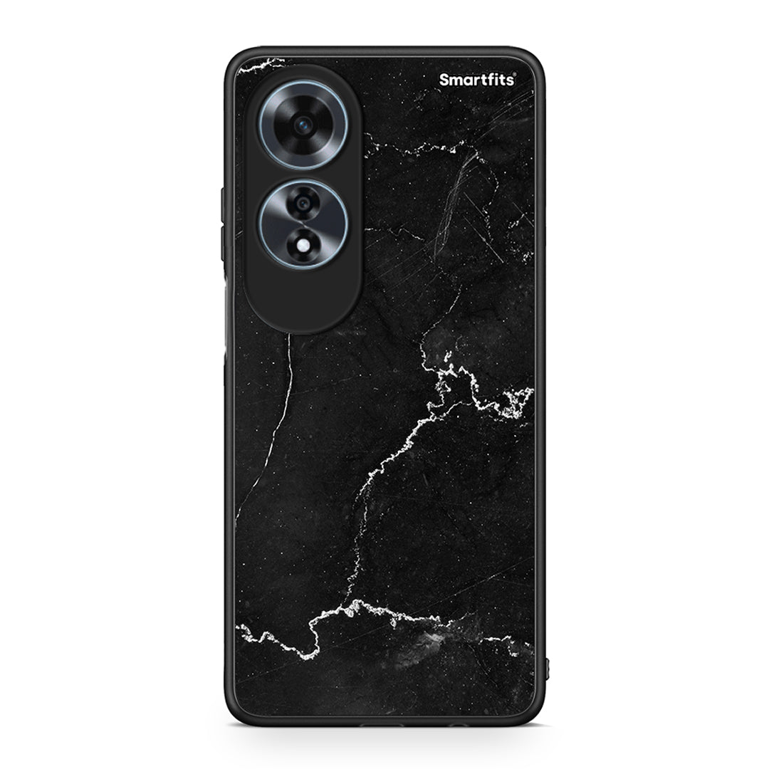 Oppo A60 4G Marble Black θήκη από τη Smartfits με σχέδιο στο πίσω μέρος και μαύρο περίβλημα | Smartphone case with colorful back and black bezels by Smartfits