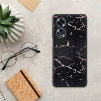 Thumbnail for Marble Black Rosegold - Oppo A60 4G θήκη