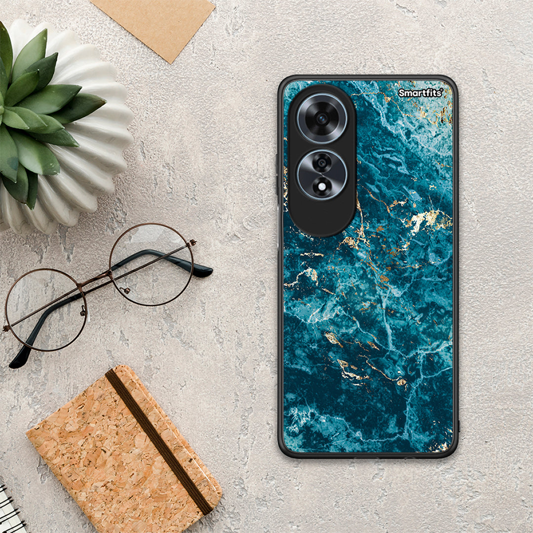 Marble Blue - Oppo A60 4G θήκη