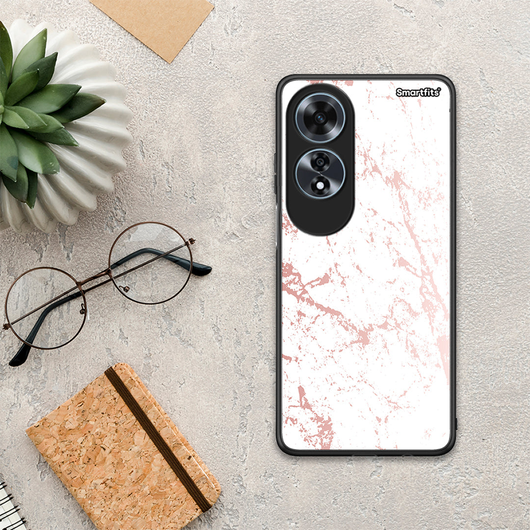 Marble Pink Splash - Oppo A60 4G θήκη