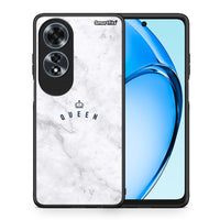 Thumbnail for Θήκη Oppo A60 4G Queen Marble από τη Smartfits με σχέδιο στο πίσω μέρος και μαύρο περίβλημα | Oppo A60 4G Queen Marble case with colorful back and black bezels