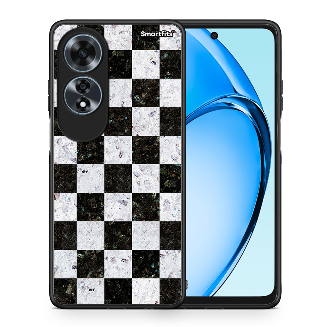 Θήκη Oppo A60 4G Square Geometric Marble από τη Smartfits με σχέδιο στο πίσω μέρος και μαύρο περίβλημα | Oppo A60 4G Square Geometric Marble case with colorful back and black bezels