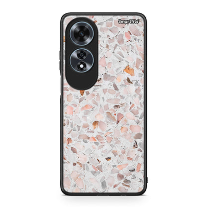 Oppo A60 4G Marble Terrazzo θήκη από τη Smartfits με σχέδιο στο πίσω μέρος και μαύρο περίβλημα | Smartphone case with colorful back and black bezels by Smartfits
