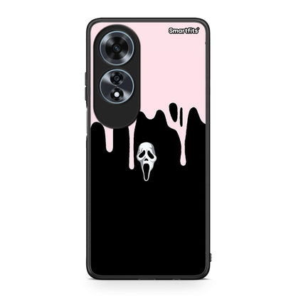 Oppo A60 4G Melting Halloween Mask Θήκη από τη Smartfits με σχέδιο στο πίσω μέρος και μαύρο περίβλημα | Smartphone case with colorful back and black bezels by Smartfits