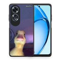 Thumbnail for Θήκη Oppo A60 4G Meme Duck από τη Smartfits με σχέδιο στο πίσω μέρος και μαύρο περίβλημα | Oppo A60 4G Meme Duck case with colorful back and black bezels