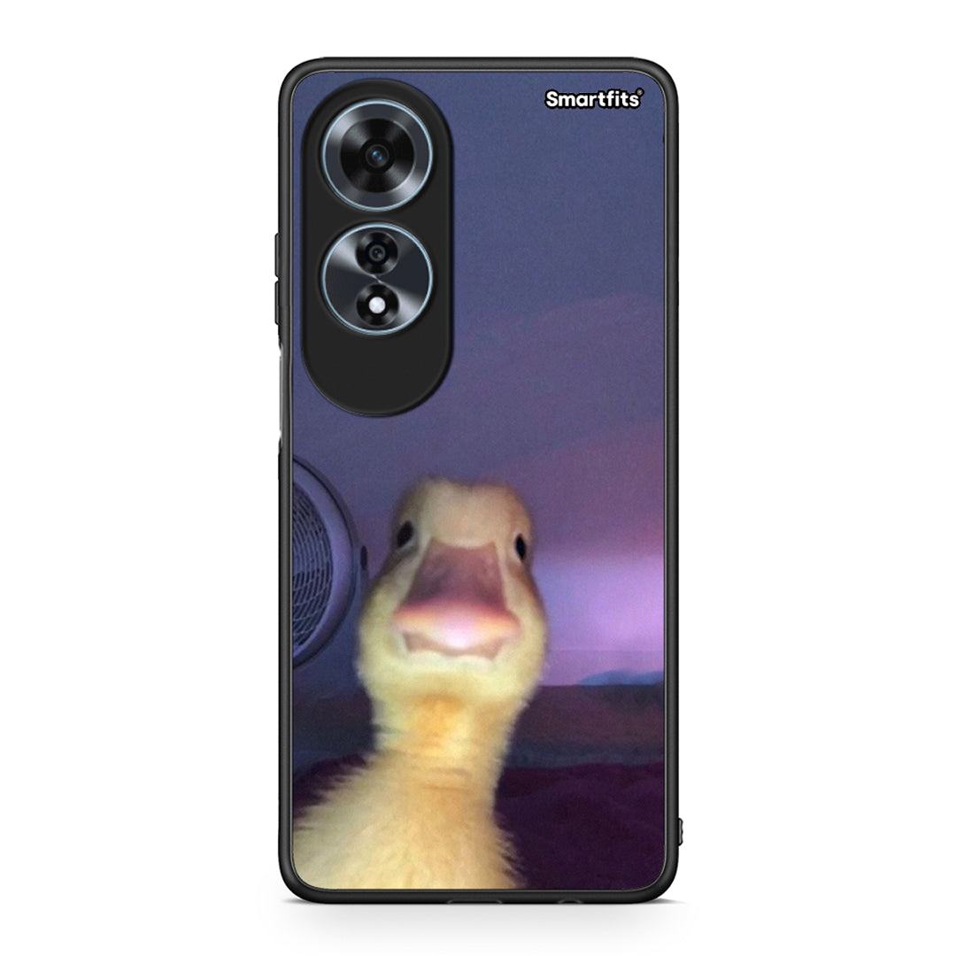 Oppo A60 4G Meme Duck θήκη από τη Smartfits με σχέδιο στο πίσω μέρος και μαύρο περίβλημα | Smartphone case with colorful back and black bezels by Smartfits