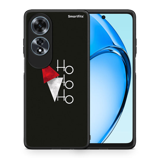 Θήκη Oppo A60 4G Minimal Christmas από τη Smartfits με σχέδιο στο πίσω μέρος και μαύρο περίβλημα | Oppo A60 4G Minimal Christmas case with colorful back and black bezels