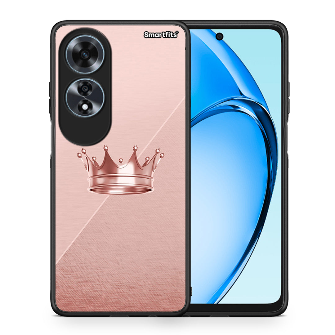 Θήκη Oppo A60 4G Crown Minimal από τη Smartfits με σχέδιο στο πίσω μέρος και μαύρο περίβλημα | Oppo A60 4G Crown Minimal case with colorful back and black bezels