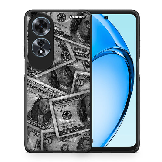 Θήκη Oppo A60 4G Money Dollars από τη Smartfits με σχέδιο στο πίσω μέρος και μαύρο περίβλημα | Oppo A60 4G Money Dollars case with colorful back and black bezels