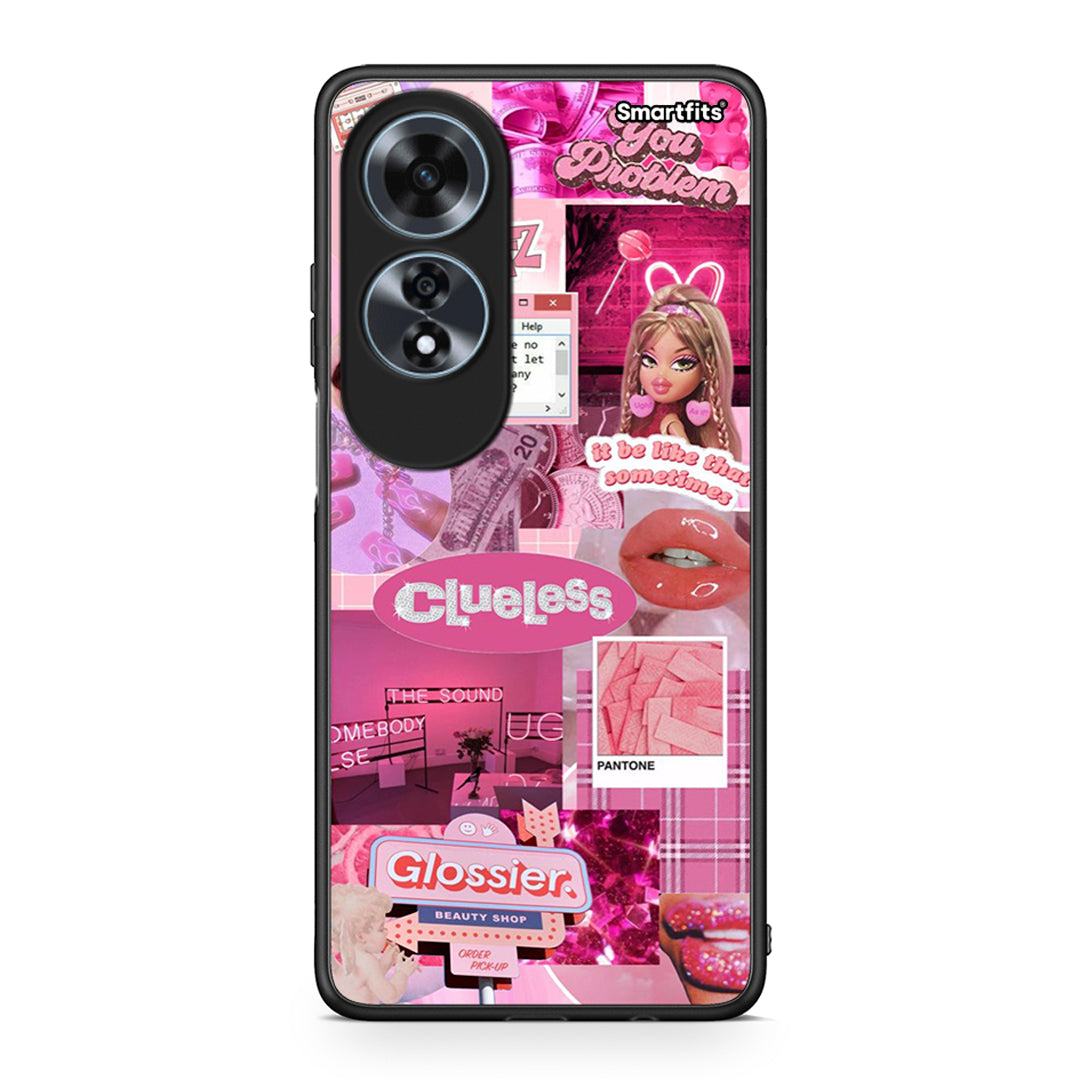 Oppo A60 4G Pink Love Θήκη Αγίου Βαλεντίνου από τη Smartfits με σχέδιο στο πίσω μέρος και μαύρο περίβλημα | Smartphone case with colorful back and black bezels by Smartfits