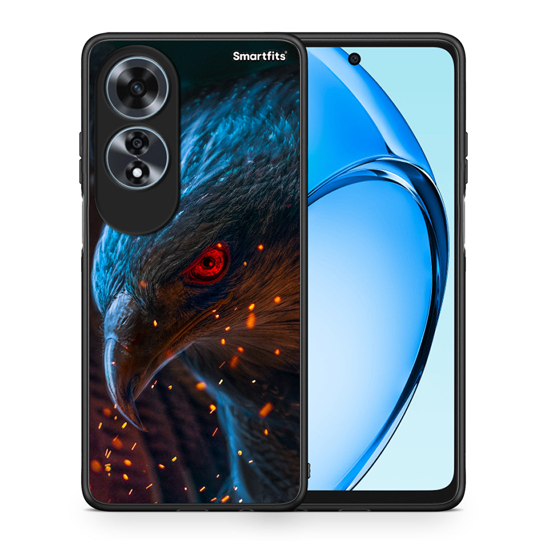 Θήκη Oppo A60 4G Eagle PopArt από τη Smartfits με σχέδιο στο πίσω μέρος και μαύρο περίβλημα | Oppo A60 4G Eagle PopArt case with colorful back and black bezels