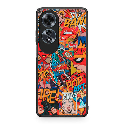 Oppo A60 4G PopArt OMG θήκη από τη Smartfits με σχέδιο στο πίσω μέρος και μαύρο περίβλημα | Smartphone case with colorful back and black bezels by Smartfits