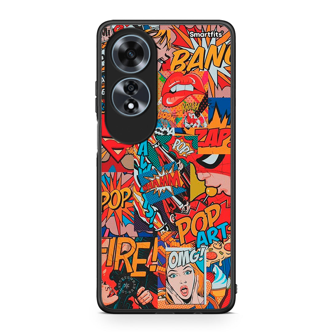 Oppo A60 4G PopArt OMG θήκη από τη Smartfits με σχέδιο στο πίσω μέρος και μαύρο περίβλημα | Smartphone case with colorful back and black bezels by Smartfits