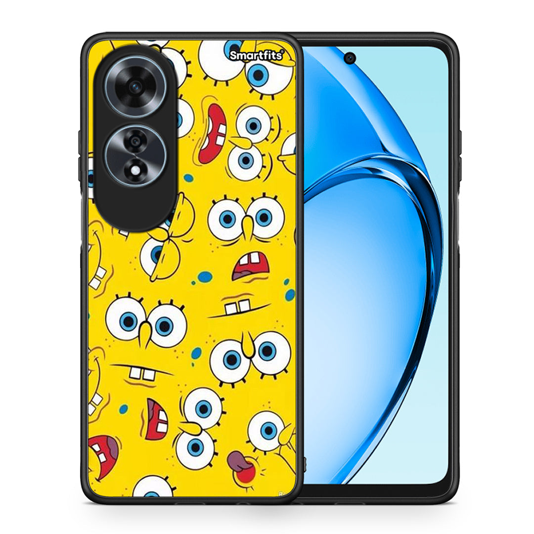 Θήκη Oppo A60 4G Sponge PopArt από τη Smartfits με σχέδιο στο πίσω μέρος και μαύρο περίβλημα | Oppo A60 4G Sponge PopArt case with colorful back and black bezels