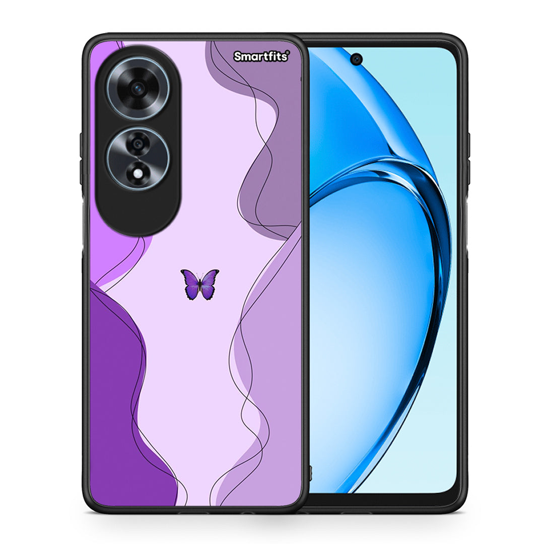 Purple Mariposa - Oppo A60 4G θήκη